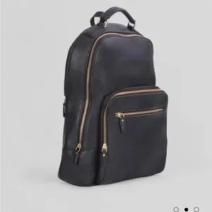New Wilsons Leather black backpack wilson leather backpack | eBay main image 4